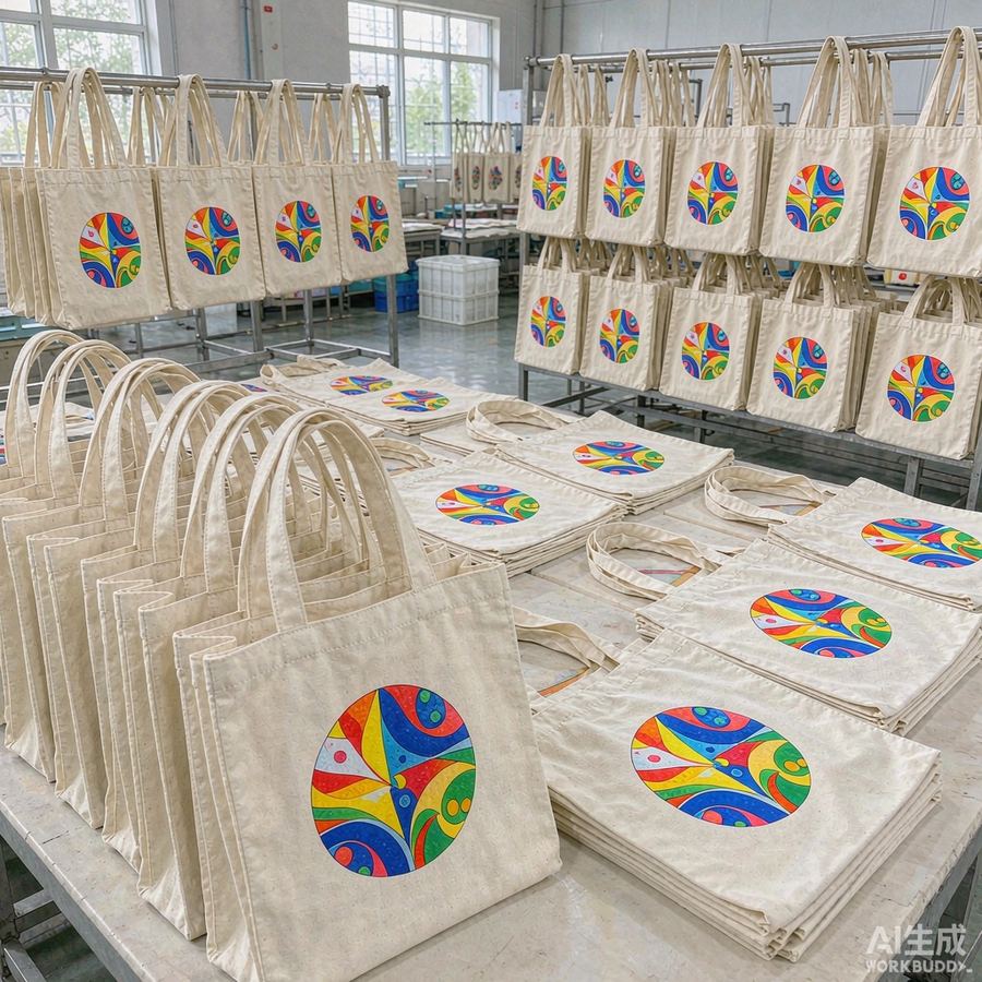 临沂企业礼品帆布袋丝网印刷定制案例