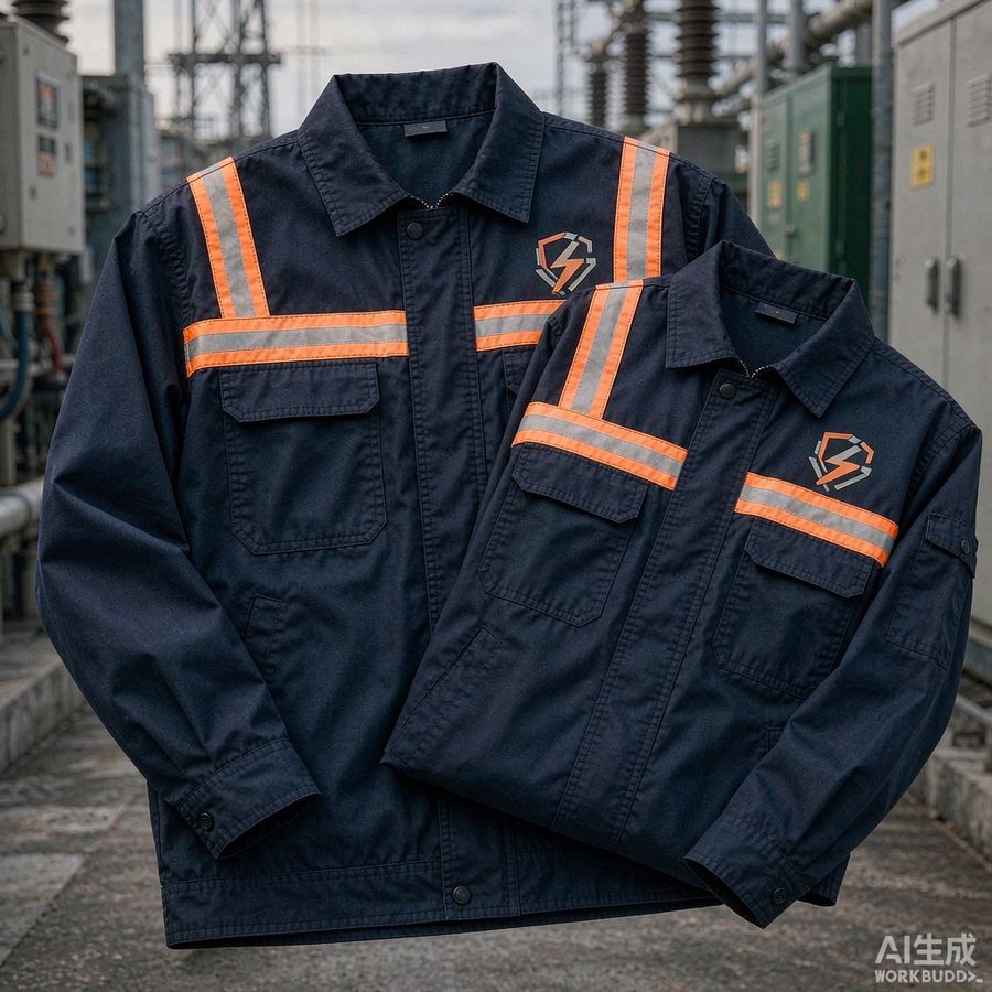 临沂电力阻燃工装反光标识案例