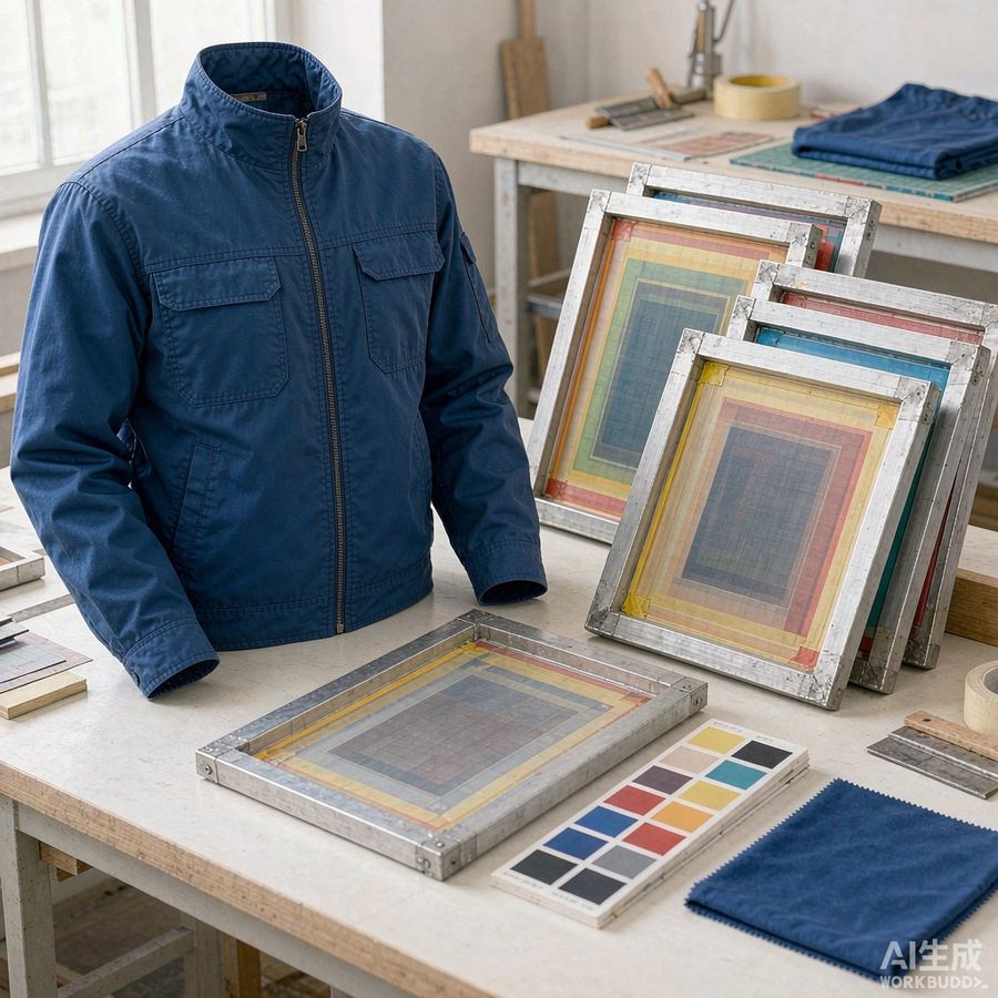 临沂企业团服批量丝网印花配图