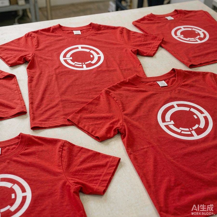 临沂企业团服丝网印刷案例