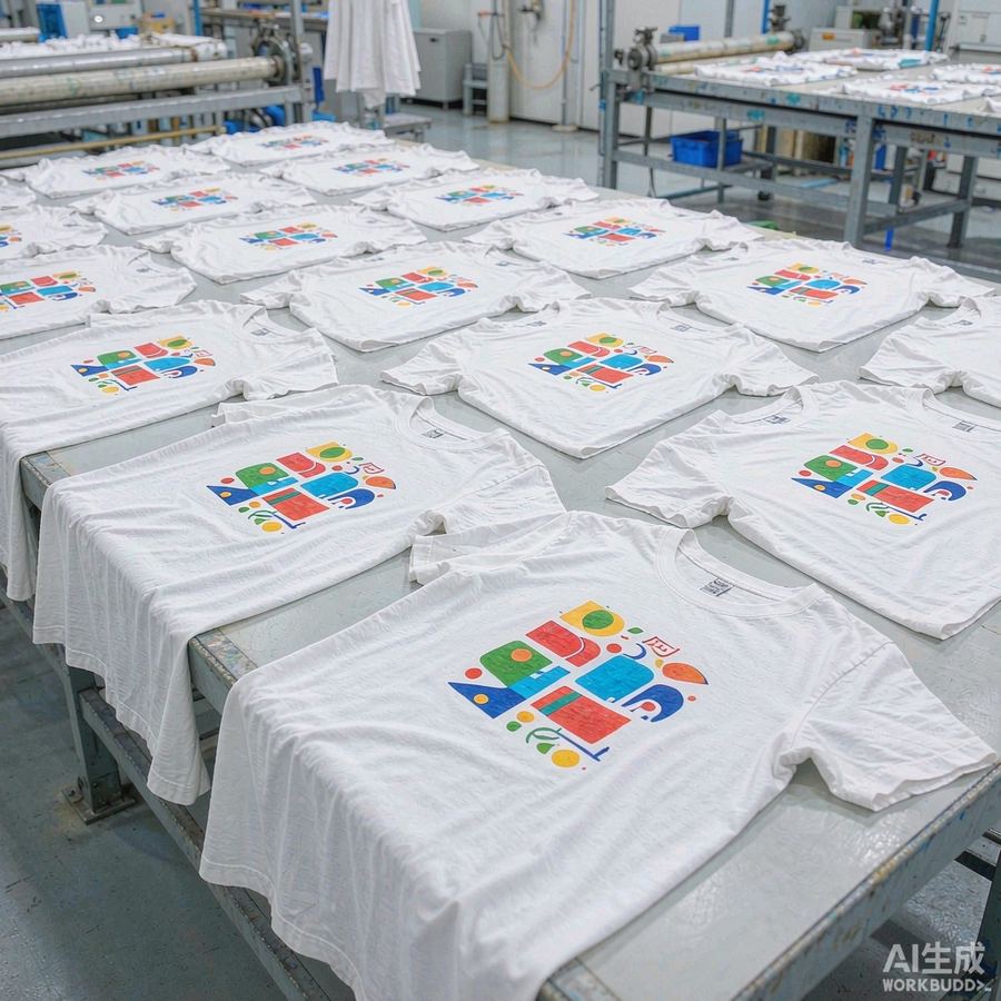临沂丝印文化衫批量生产实拍